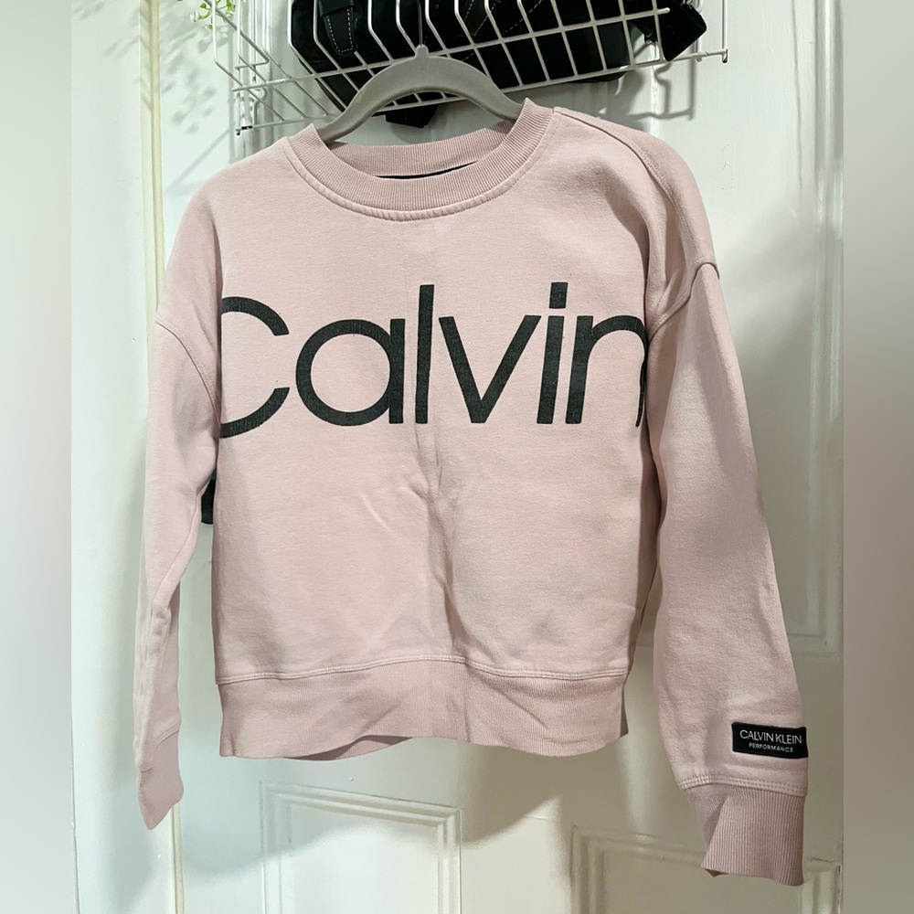 Calvin Klein  Performance Fleece Crew neck Sweatshirt and Joggers Lounging Set